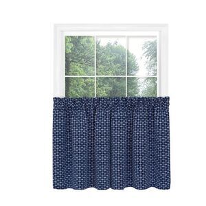 58" Rod Pocket Panel with Attached Valance All-In-One Neutral Texture Home
